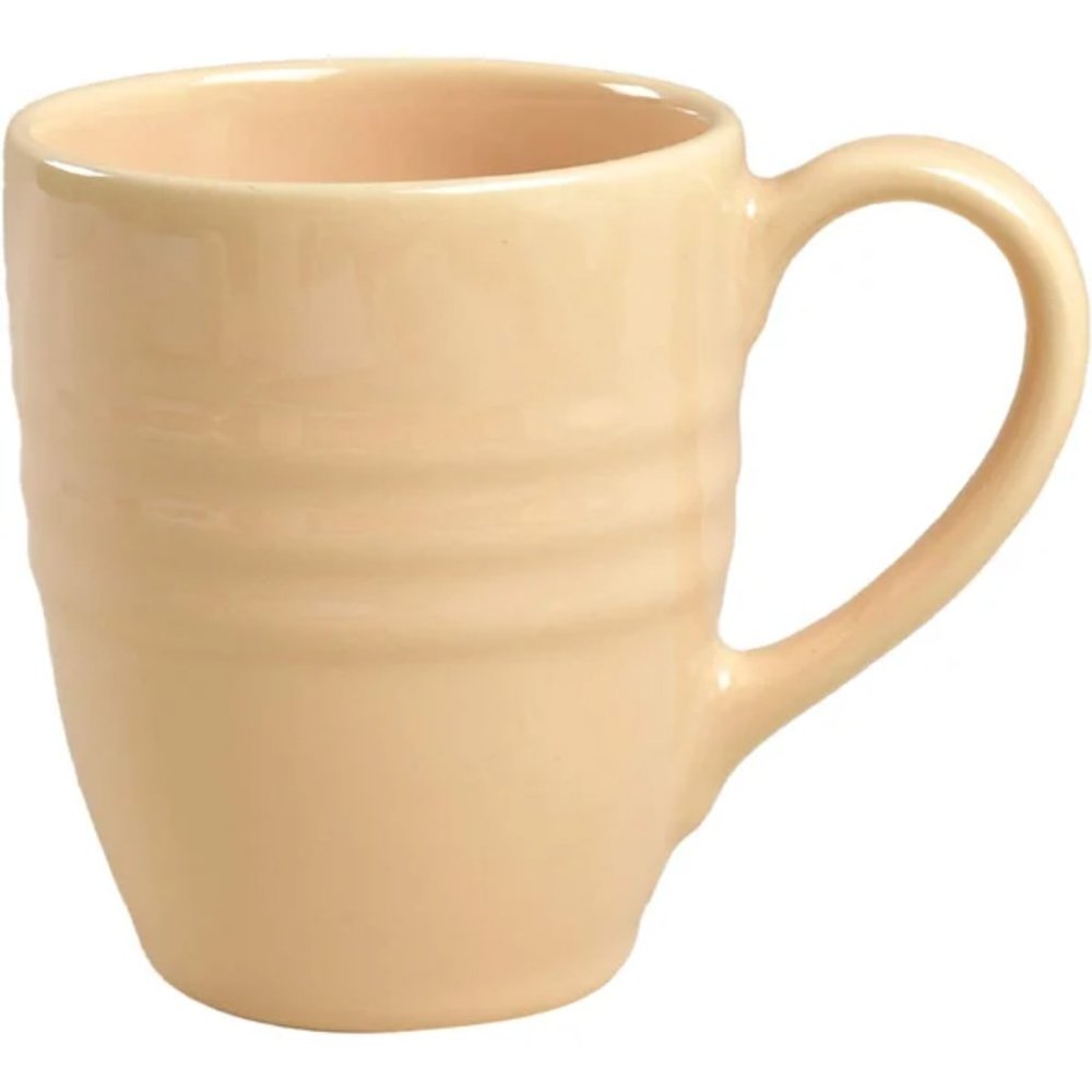 Set/2 Pier 1 Butter Yellow New Essentials Coffee Mugs Discontinued